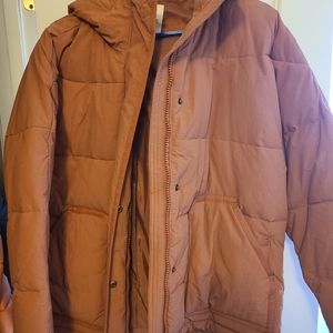 Madewell Dusty Rose Puffer Coat